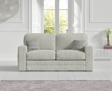 View Madden ivory fabric two seater sofa View Madden ivory fabric two seater sofa