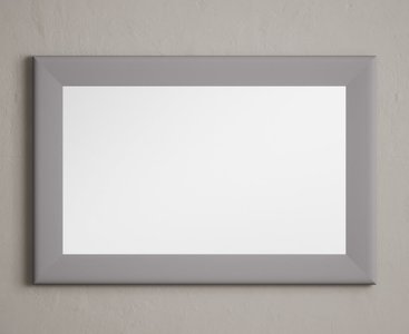 View Light grey painted 90cm wall mirror View Light grey painted 90cm wall mirror