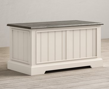 View Dartmouth oak and soft white painted blanket box View Dartmouth oak and soft white painted blanket box