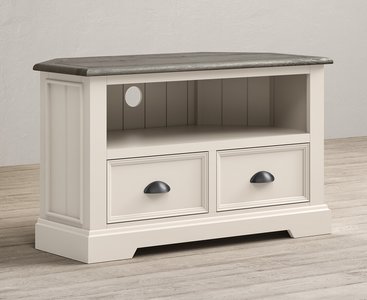 View Dartmouth oak and soft white painted corner tv cabinet View Dartmouth oak and soft white painted corner tv cabinet