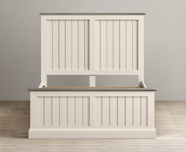 View Dartmouth oak and soft white painted double bed View Dartmouth oak and soft white painted double bed