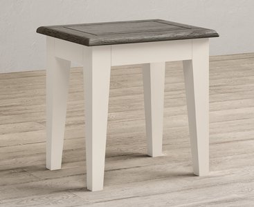 View Dartmouth oak and soft white painted dressing stool View Dartmouth oak and soft white painted dressing stool