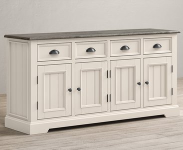 View Dartmouth oak and soft white painted extra large sideboard View Dartmouth oak and soft white painted extra large sideboard