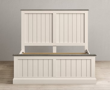 View Dartmouth oak and soft white painted king size bed View Dartmouth oak and soft white painted king size bed