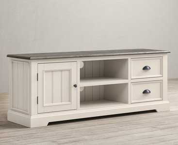 View Dartmouth oak and soft white painted super wide tv cabinet View Dartmouth oak and soft white painted super wide tv cabinet
