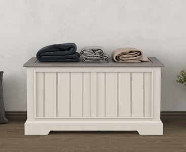 View Dartmouth oak and soft white painted blanket box View Dartmouth oak and soft white painted blanket box