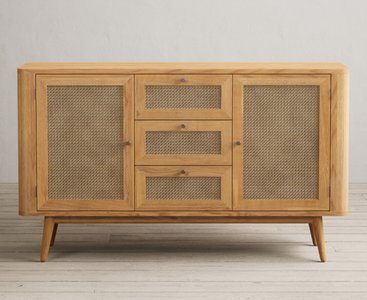 View Oak rattan large sideboard View Oak rattan large sideboard