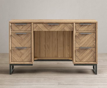 View Herringbone solid oak dressing table View Herringbone solid oak dressing table