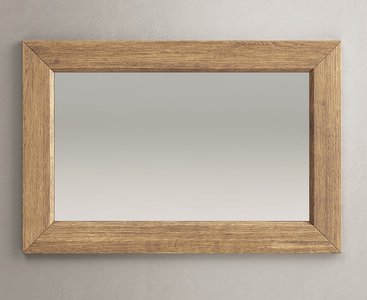 View Herringbone solid oak wall mirror View Herringbone solid oak wall mirror