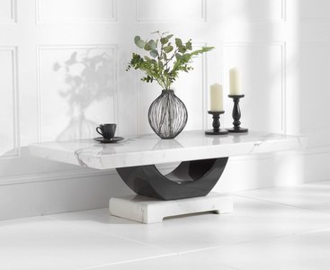 View Novara white marble coffee table View Novara white marble coffee table
