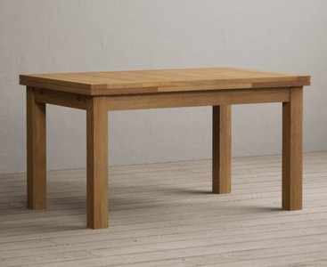 View Extending buxton 140cm solid oak dining table View Extending buxton 140cm solid oak dining table