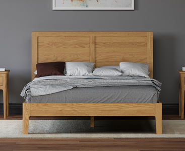 View Loxton solid oak kingsize bed View Loxton solid oak kingsize bed