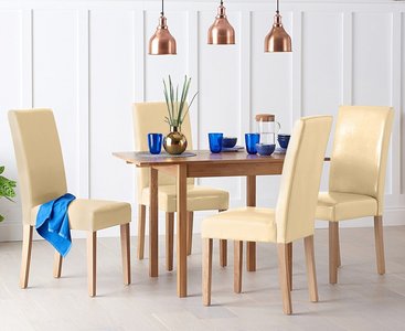 View Extending york 70cm solid oak drop leaf dining table with 2 black olivia chairs View Extending york 70cm solid oak drop leaf dining table with 2 black olivia chairs