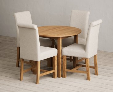 View Extending york 90cm solid oak dining table with 2 grey scroll back chairs View Extending york 90cm solid oak dining table with 2 grey scroll back chairs