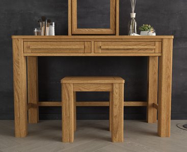 View Eclipse solid oak dressing table stool View Eclipse solid oak dressing table stool