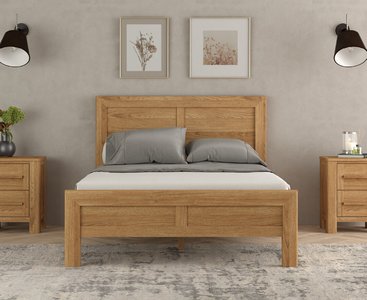 View Eclipse solid oak double bed View Eclipse solid oak double bed