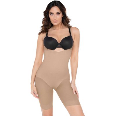 Miraclesuit Sexy Sheer Firm Low Scoop Front Control Shaping Body Beige Miraclesuit Sexy Sheer Firm Low Scoop Front Control Shaping Body Beige
