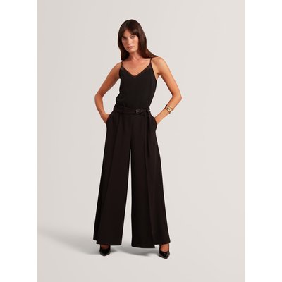 Ted Baker Belted Wide Leg Trousers Black Ted Baker Belted Wide Leg Trousers Black