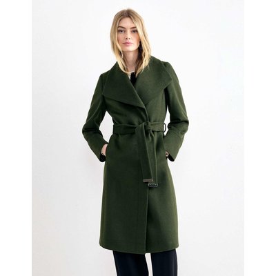 Phase Eight Wool Rich Belted Shawl Collar Coat Dark Green Phase Eight Wool Rich Belted Shawl Collar Coat Dark Green