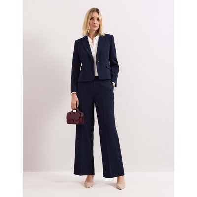 Phase Eight Wide Leg Elasticated Waist Trousers Navy Phase Eight Wide Leg Elasticated Waist Trousers Navy