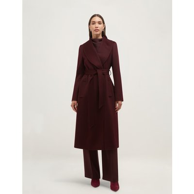 HOBBS Pure Wool Wrap Coat Purple HOBBS Pure Wool Wrap Coat Purple