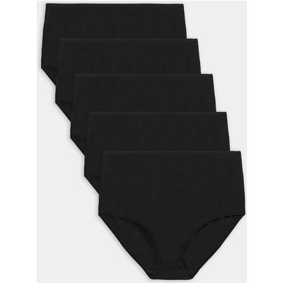 M&S 5pk Cotton Modal Rich Full Briefs Black M&S 5pk Cotton Modal Rich Full Briefs Black