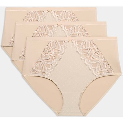 M&S 3pk Amelia Lace Full Briefs Opaline M&S 3pk Amelia Lace Full Briefs Opaline