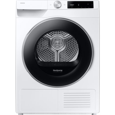 Samsung Series 6 DV90T6240LE/S1 Wifi Connected 9Kg Heat Pump Tumble Dryer - White - A+++ Rated, White