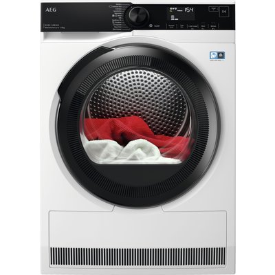 AEG 8000 AbsoluteCare® TR848A4B 8Kg Heat Pump Tumble Dryer - White - A+++ Rated, White
