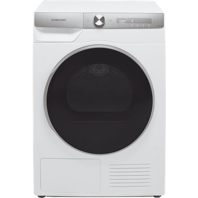 Samsung Series 9 AI Energy OptimalDry™ DV90T8240SH Wifi Connected 9Kg Heat Pump Tumble Dryer - White - A+++ Rated, White