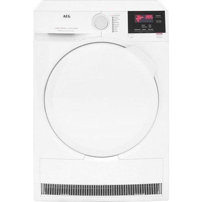 AEG ProSense® Technology T6DBG720N 7Kg Condenser Tumble Dryer - White - B Rated, White