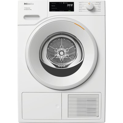 Miele T1 EcoSpeed TSD643 WP Wifi Connected 9Kg Heat Pump Tumble Dryer - White - A+++ Rated, White