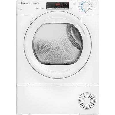 Candy Smart Pro CRO EC9TG-80 Wifi Connected 9Kg Condenser Tumble Dryer - White - B Rated, White