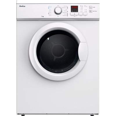 Amica ADV7CLCW 7Kg Vented Tumble Dryer - White - C Rated, White