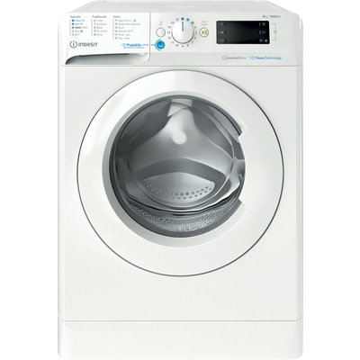 Indesit Push&Go BWE 91496X WV UK 9kg Washing Machine with 1400 rpm - White - A Rated, White Indesit Push&Go BWE 91496X WV UK 9kg Washing Machine with 1400 rpm - White - A Rated, White