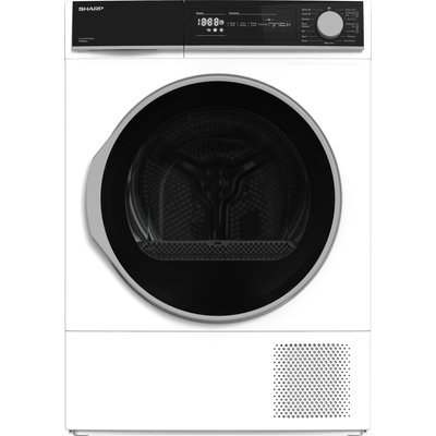 Sharp KD-NHH0S7GW21 10Kg Heat Pump Tumble Dryer - White - A++ Rated, White