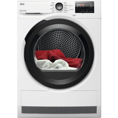 AEG 7000 SENSIDRY® TR718AE4B 8Kg Heat Pump Tumble Dryer - White - A++ Rated, White