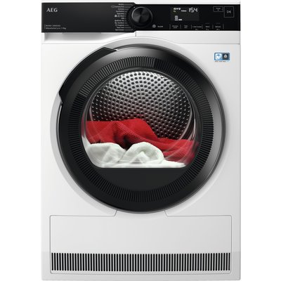 AEG AbsoluteCare® TR849P4B 9Kg Heat Pump Tumble Dryer - White - A++ Rated, White