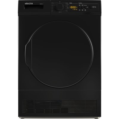 Electra TDC8101B 8Kg Condenser Tumble Dryer - Black - B Rated, Black