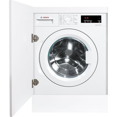Bosch Series 6 WIW28302GB Integrated 8kg Washing Machine with 1400 rpm - White - C Rated, White Bosch Series 6 WIW28302GB Integrated 8kg Washing Machine with 1400 rpm - White - C Rated, White