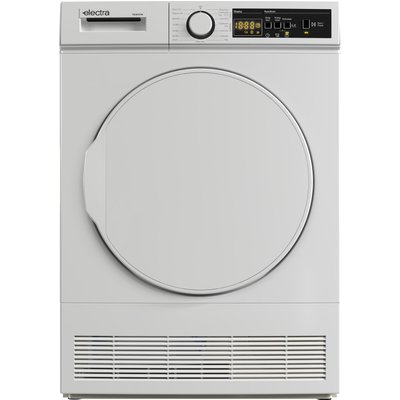Electra TDC8101W 8Kg Condenser Tumble Dryer - White - B Rated, White