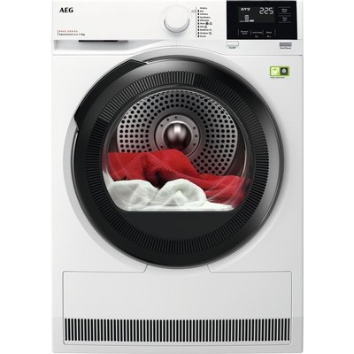 AEG 8000 AbsoluteCare® TR819A4B 9Kg Heat Pump Tumble Dryer - White - A+++ Rated, White