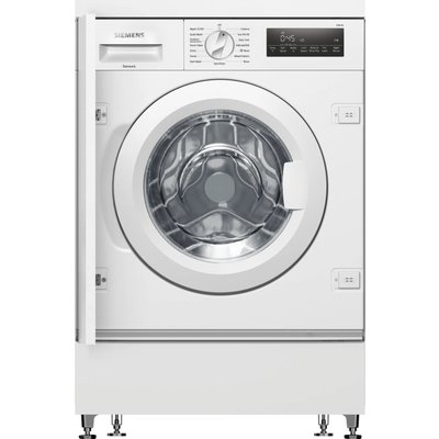 Siemens IQ-700 WI14W502GB Integrated 8kg Washing Machine with 1400 rpm - White - C Rated, White Siemens IQ-700 WI14W502GB Integrated 8kg Washing Machine with 1400 rpm - White - C Rated, White