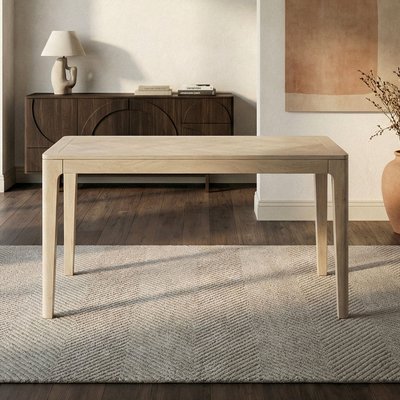 FineBuy Esstisch Massivholz Mango 120x60 cm - Rechteckiger Esszimmertisch Holz - Küchentisch modern für 6 Personen - Stabiler Holztisch - Tisch für Esszimmer Bistrotisch Handmade