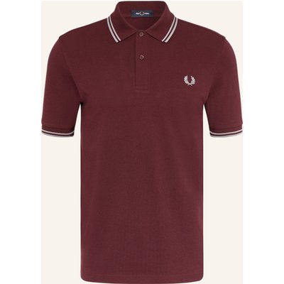 Fred Perry Piqué-Poloshirt rot