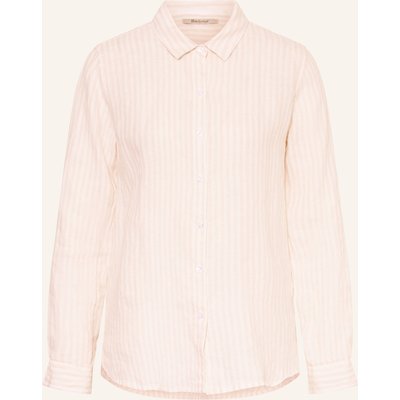 Barbour Hemdbluse Marine Aus Leinen rosa