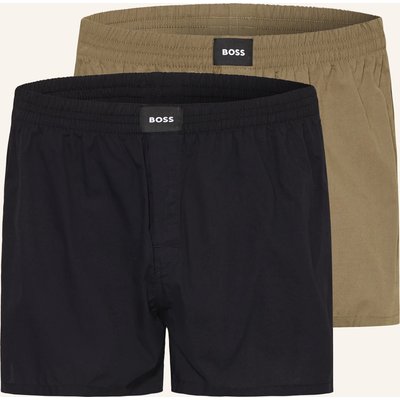 Boss 2er-Pack Web-Boxershorts S. Cw Peach braun
