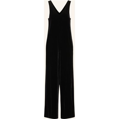 Armani Exchange Samt-Jumpsuit schwarz