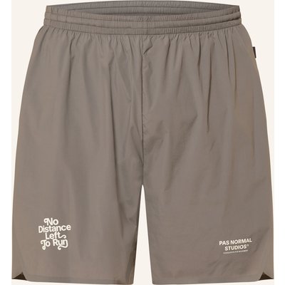 Pas Normal Studios 2-In-1-Laufshorts Balance grau