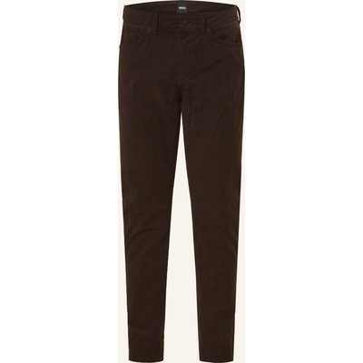 Boss Cordhose Delaware Slim Fit braun
